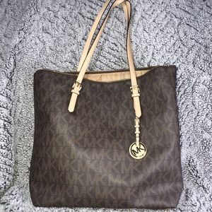 Michael Khors Signature MK Logo Large Tote